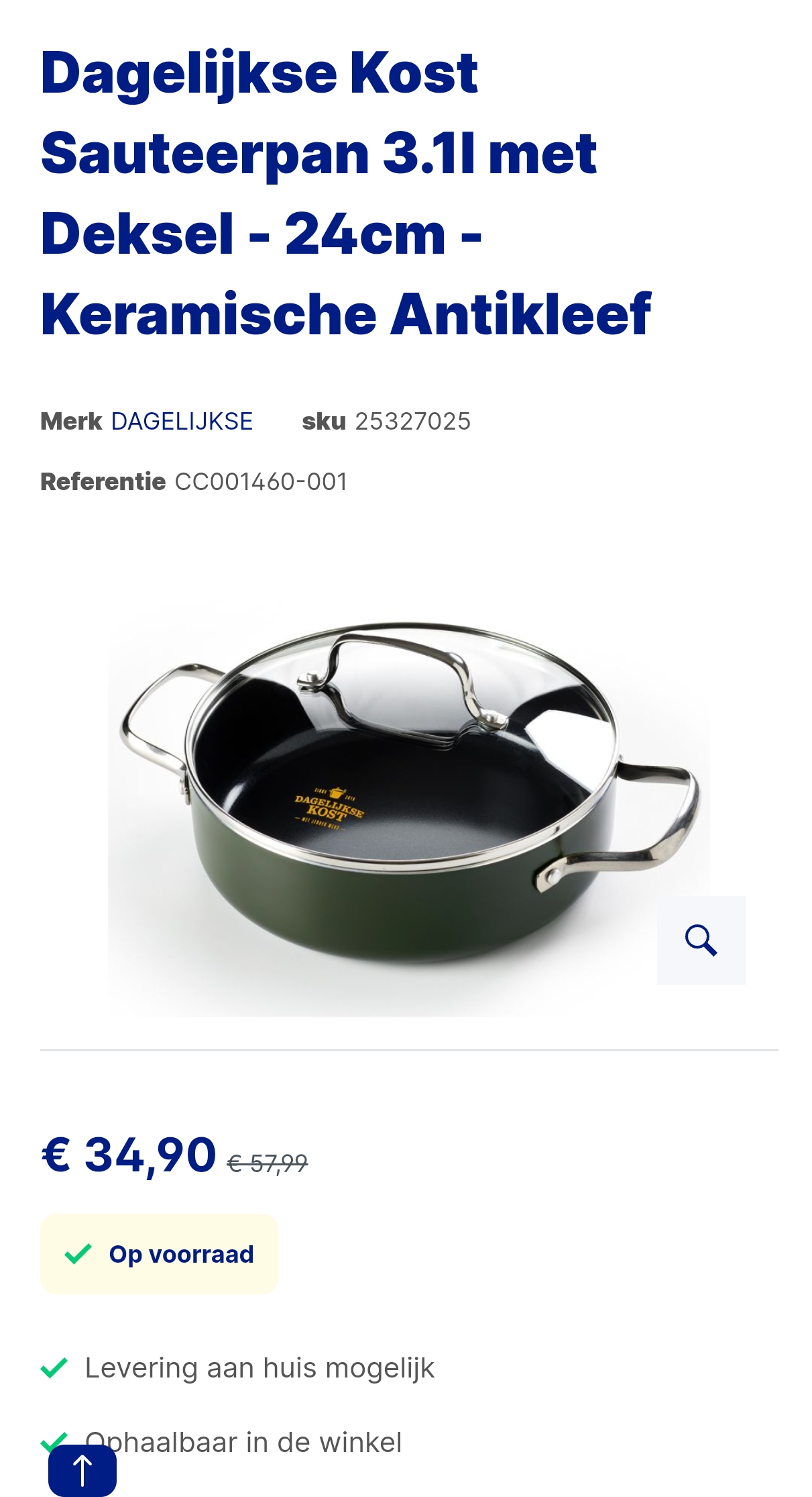 Dagelijkse Kost pannen aan verlaagde prijs