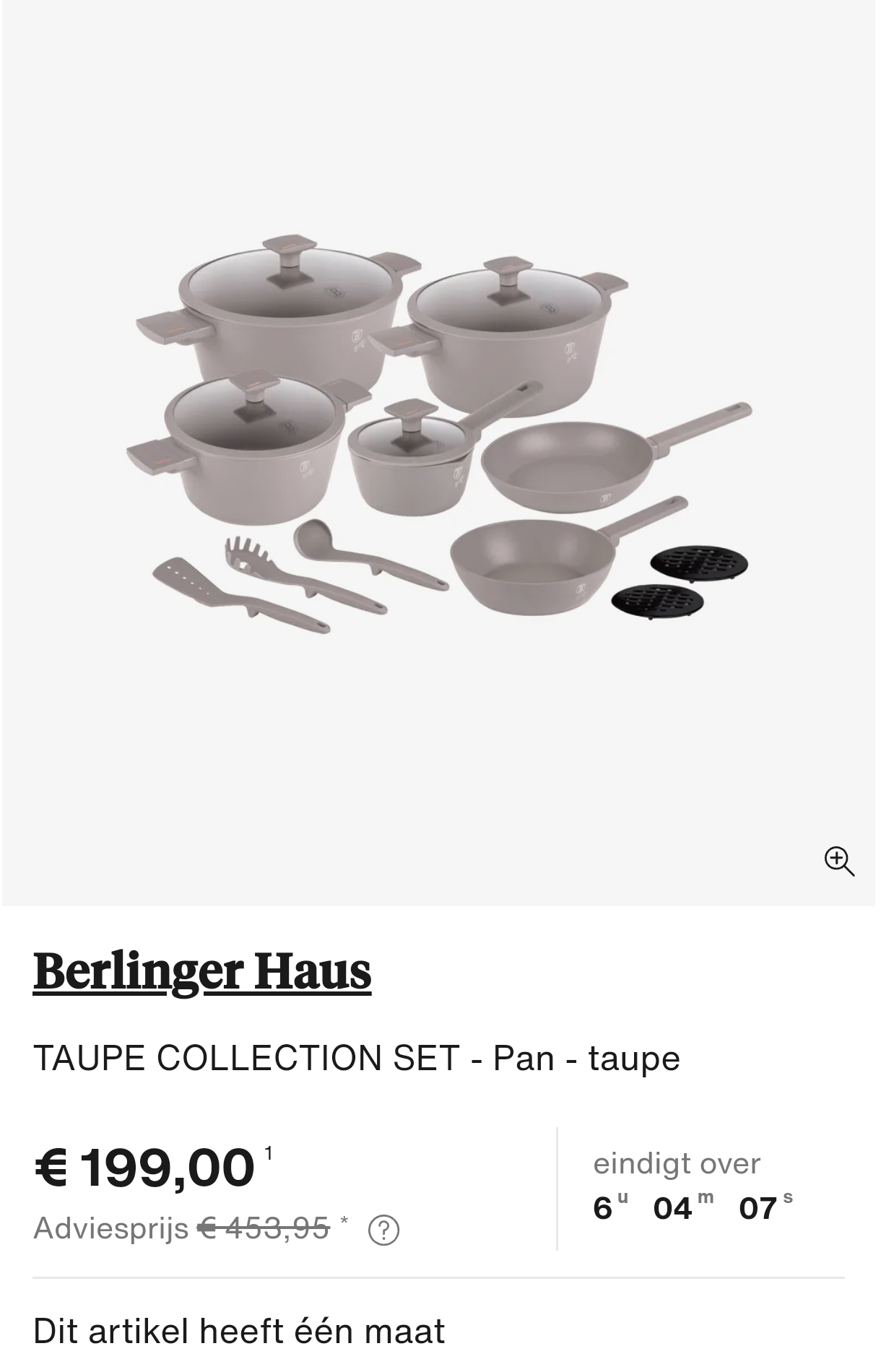 Berliner Hause pannenset aan 56% korting