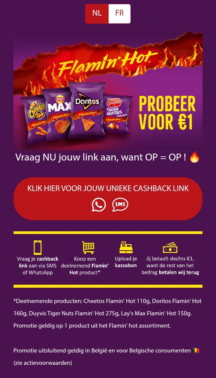Flamin' Hot voor €1