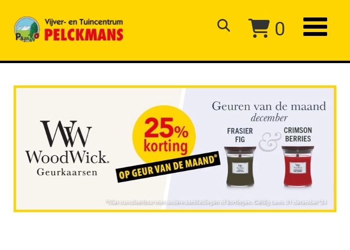 Woodwick geur van de maand