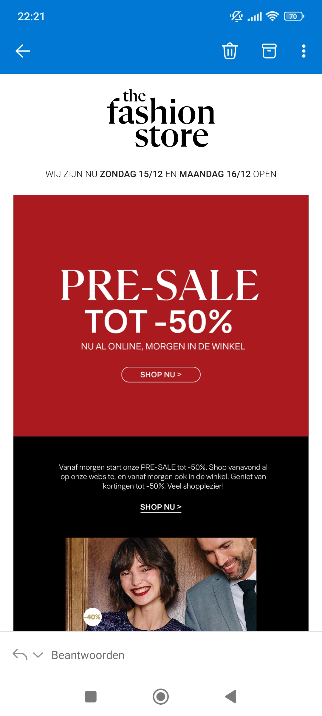 Tot -50% bij aankoop vanaf 2 bij the fashion store