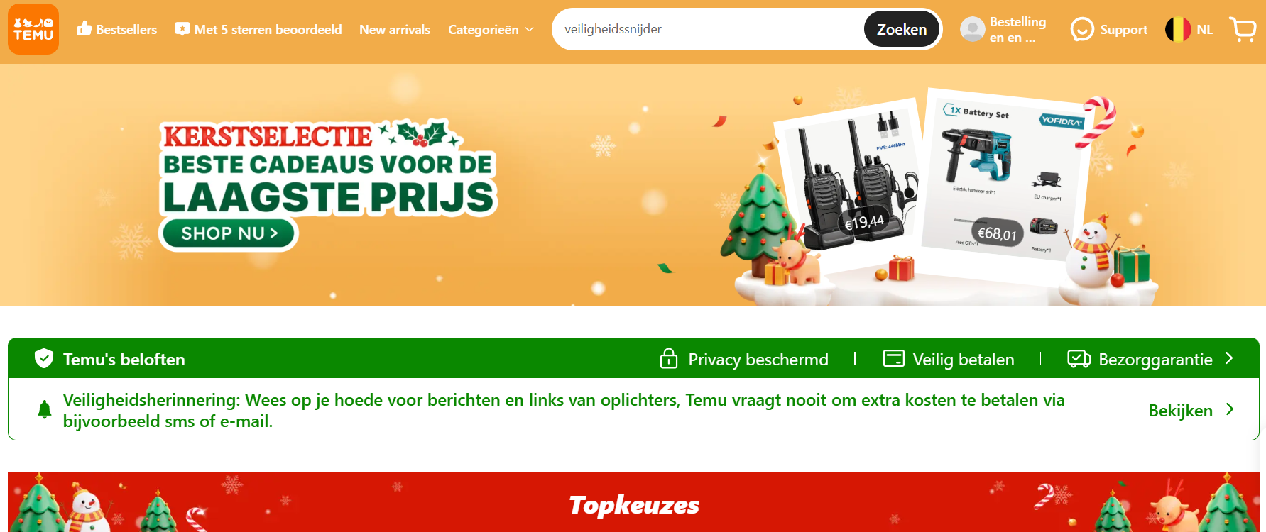 30% korting op alles bij Temu