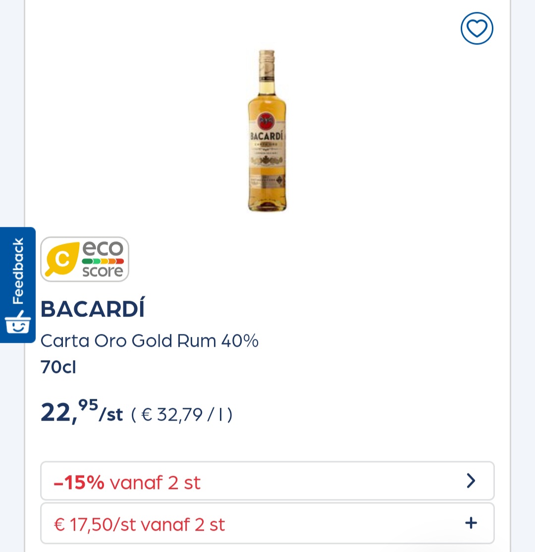 Collect&go bacardi -15%