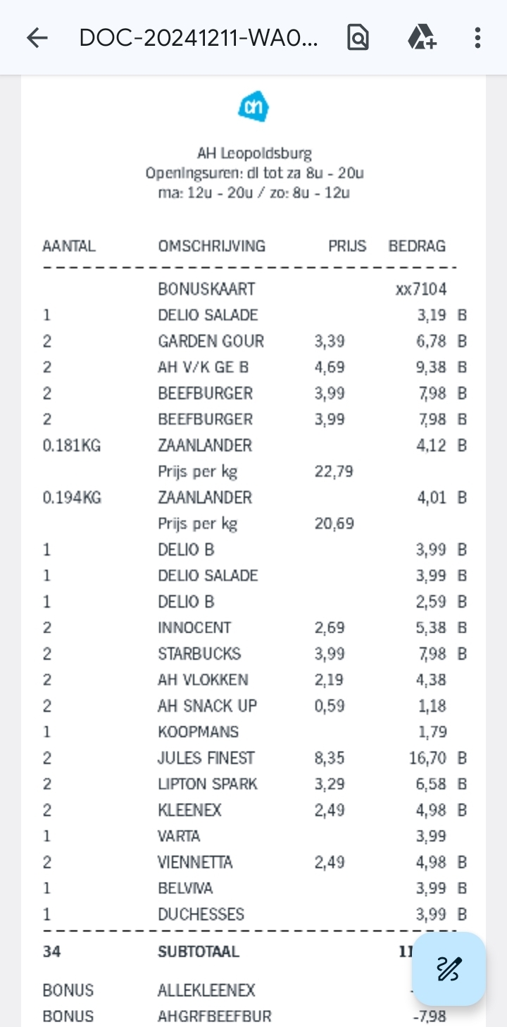 1+1 bij Albert Heijn