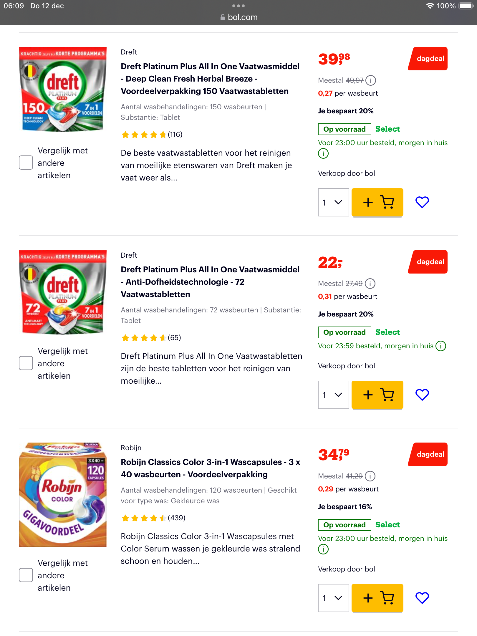 Dreft, witte reus, Lenor,