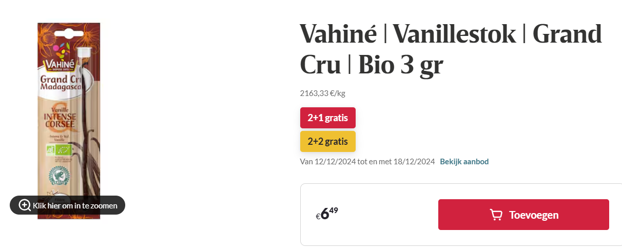 Superkoopje: Vanillestokjes aan -50% 🤑