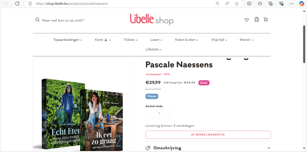 Set kookboeken van Pascale Naessens