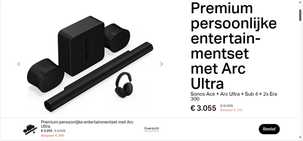 Sonos Ace + Arc Ultra + Sub 4 + 2x Era 300