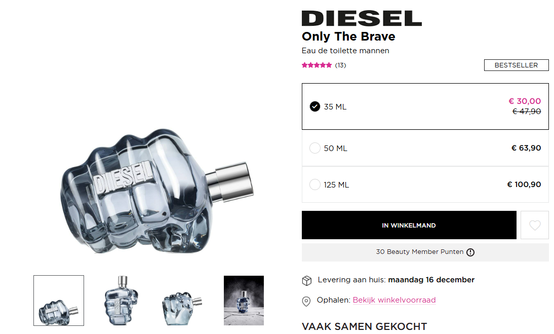 Only The Brave by Diesel 🎁 50% korting