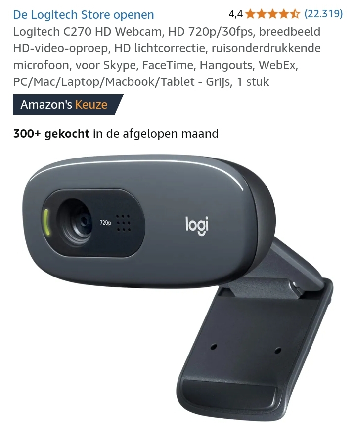 Logitech C270 HD Webcam