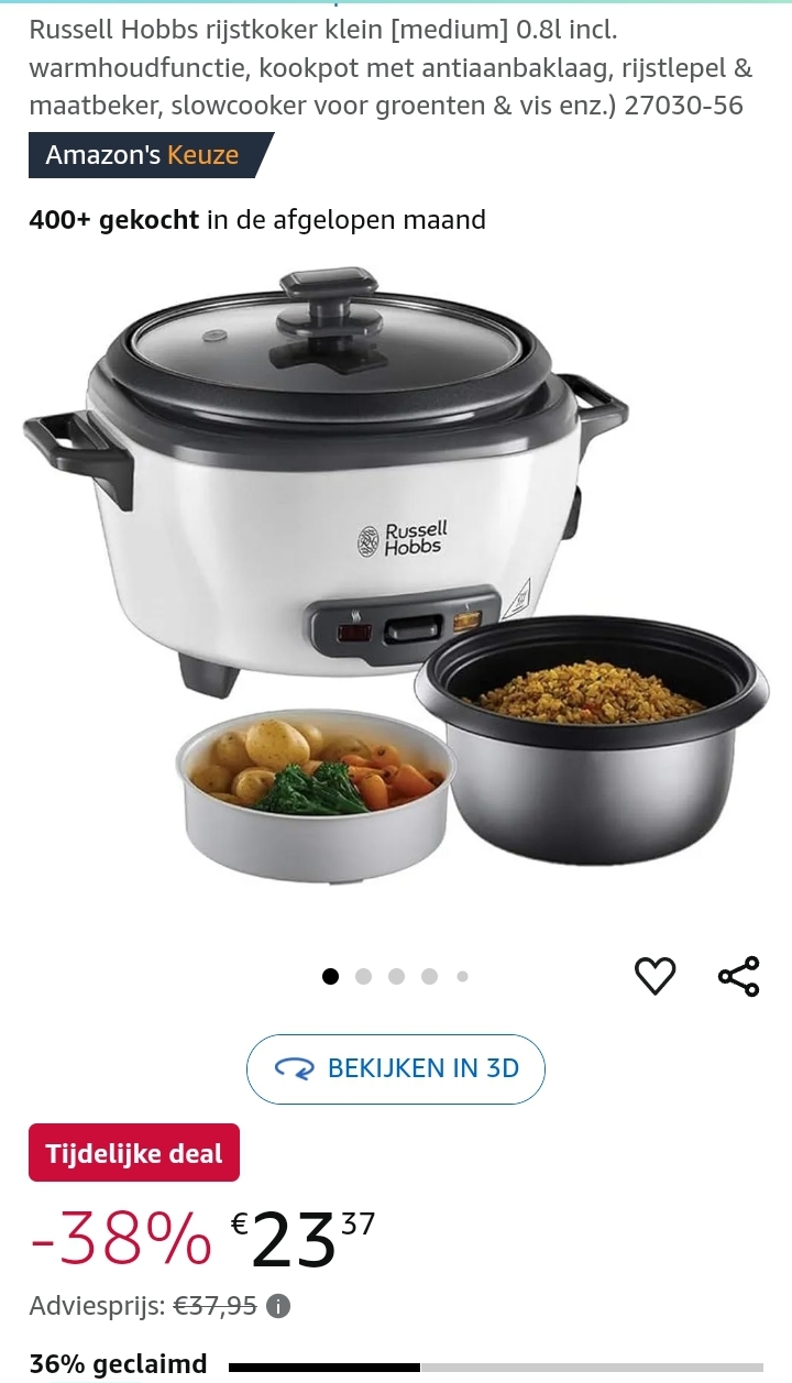 Russell Hobbs rijstkoker klein [medium] 0.8