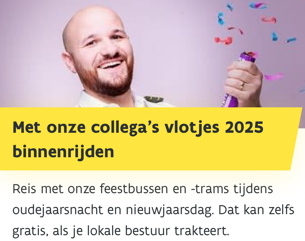 De lijn oudejaarsavond