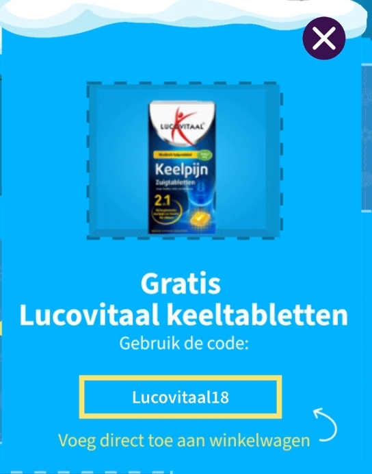 Gratis Lucovitaal Keeltabletten
