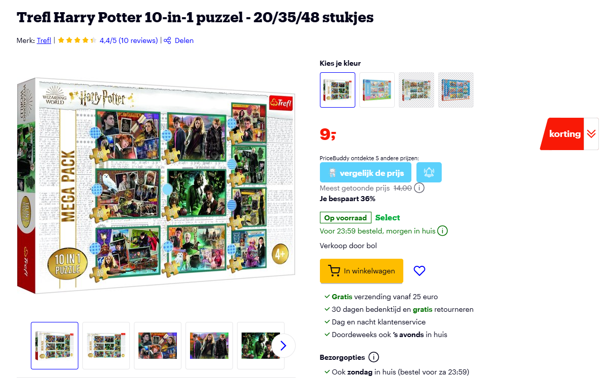 €9,00 🧩 Harry Potter puzzel set