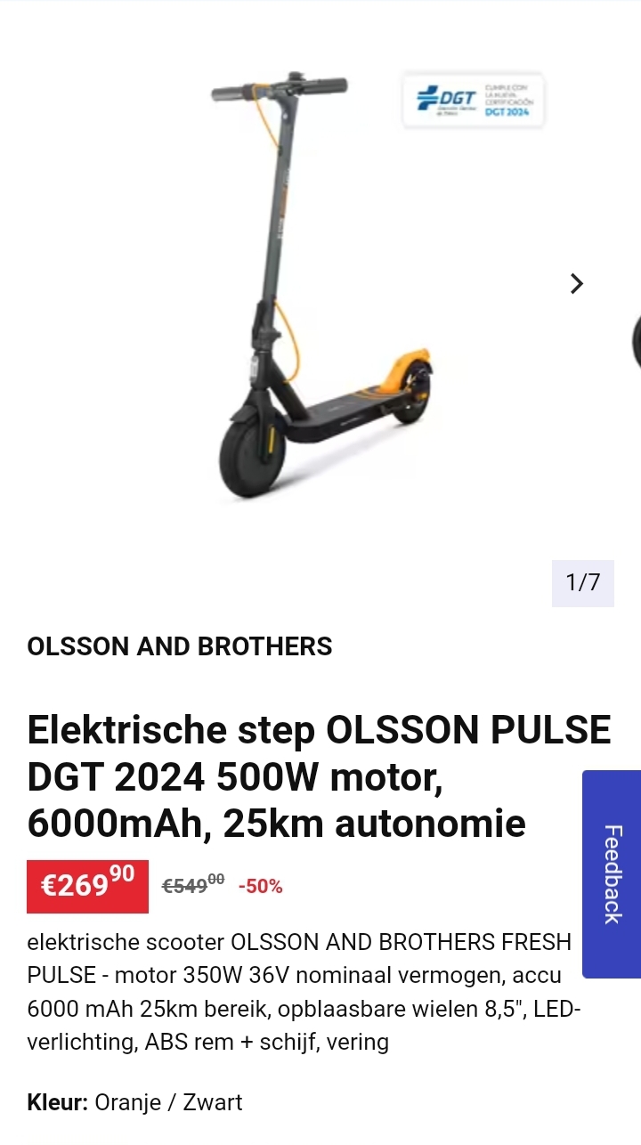 Elektrische step Olsson Fresh Pulse