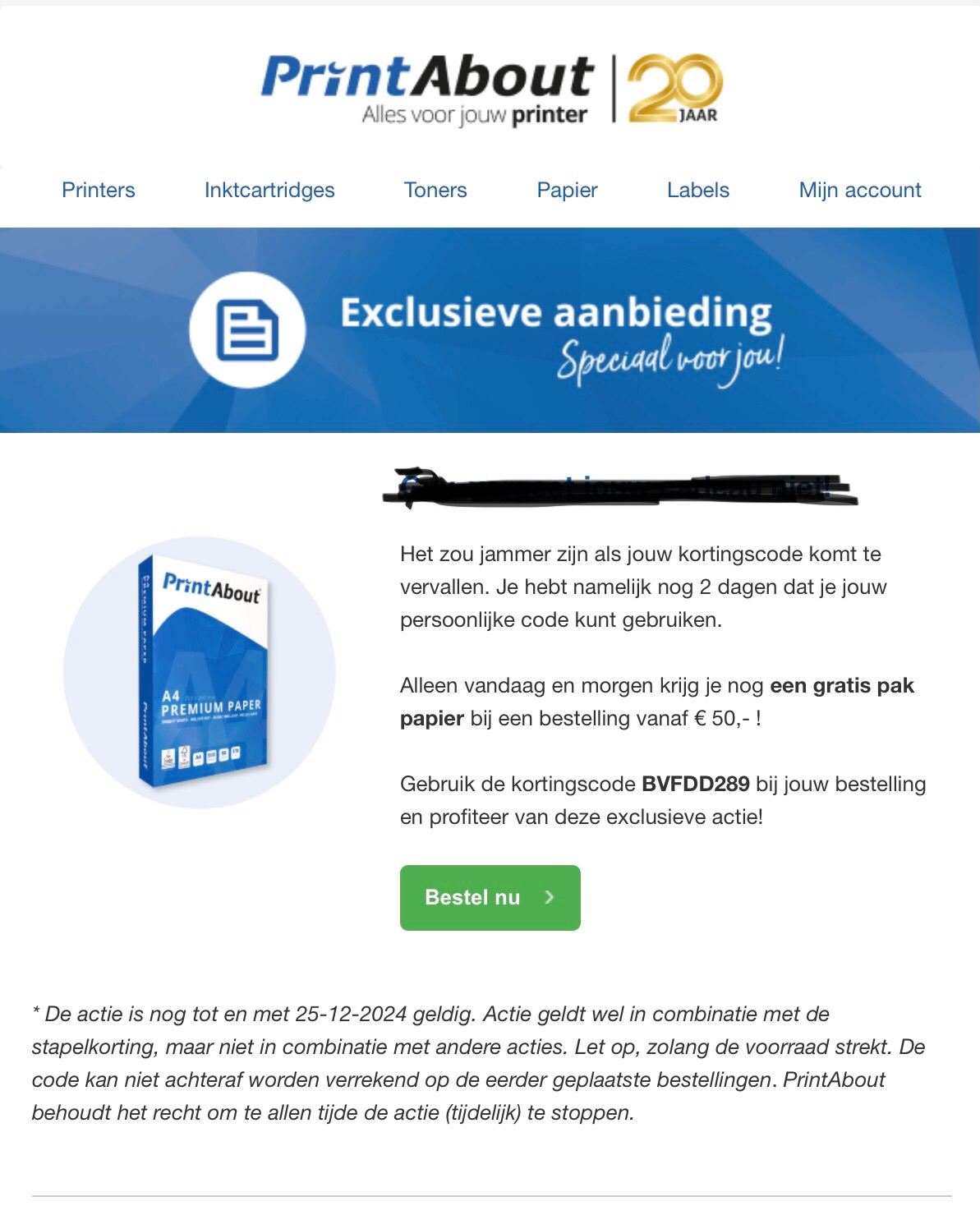 Alles voor de printer