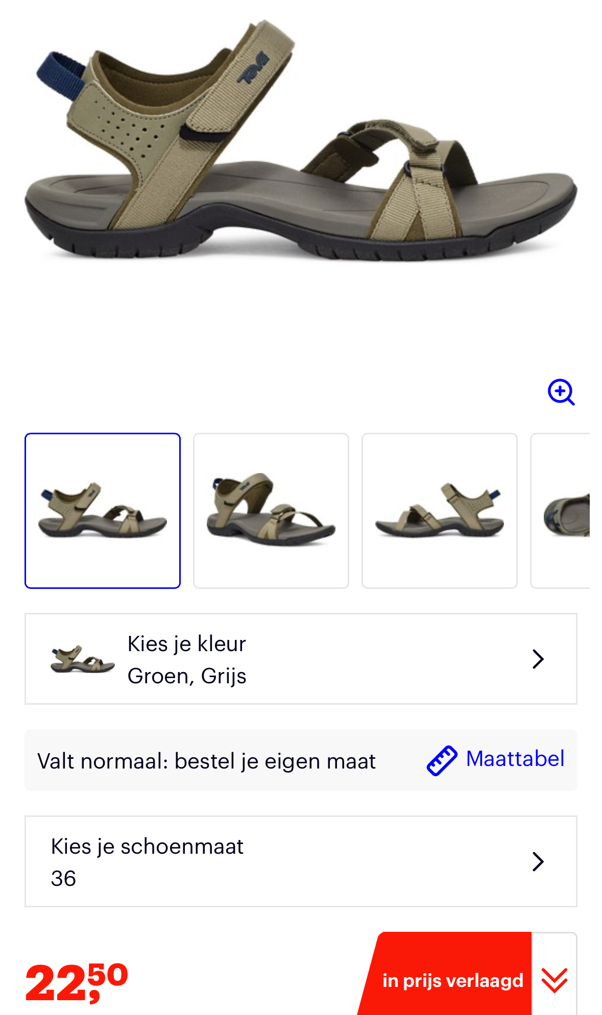 Teva sandalen -71%