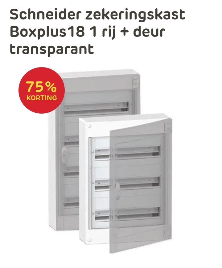 Schneider zekeringskast Boxplus18