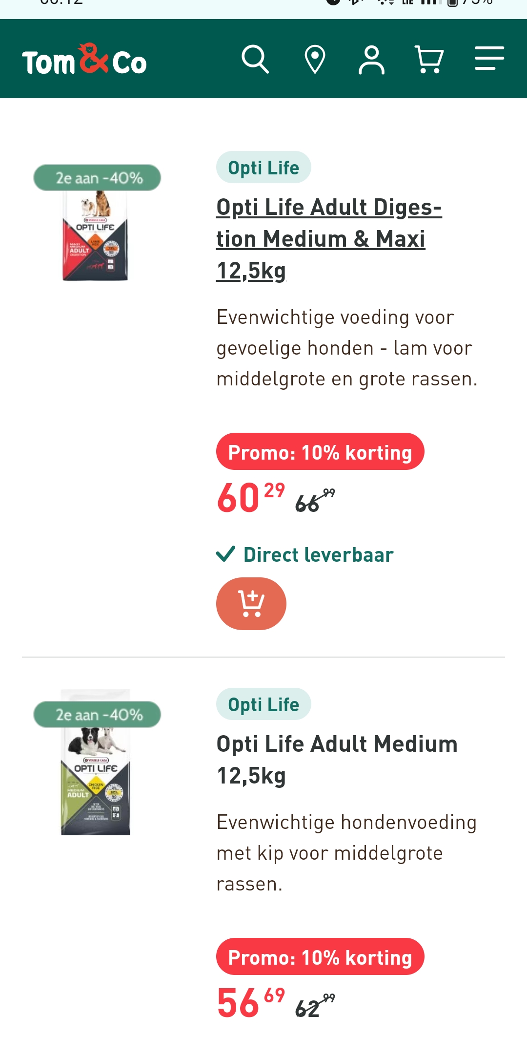 Tom & Co droogvoer Opti Life