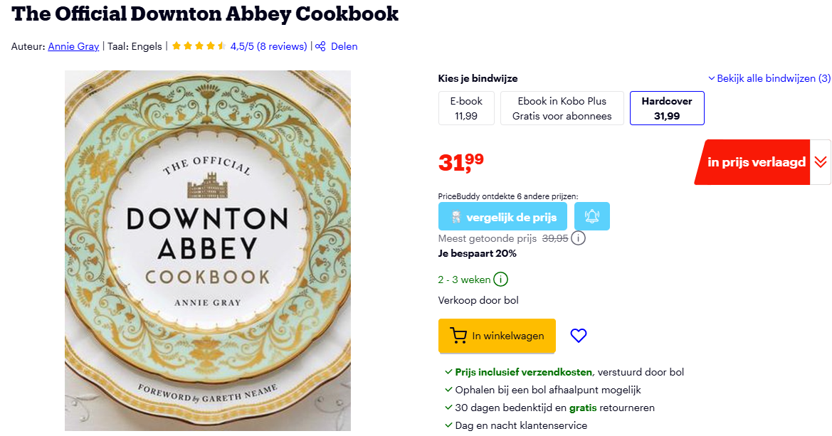 -32% The Official Downton Abbey Cookbook