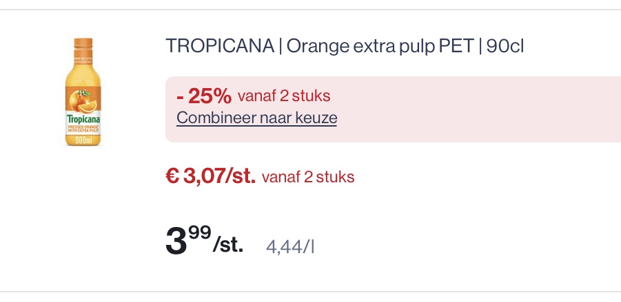 Tropicana vruchtensap