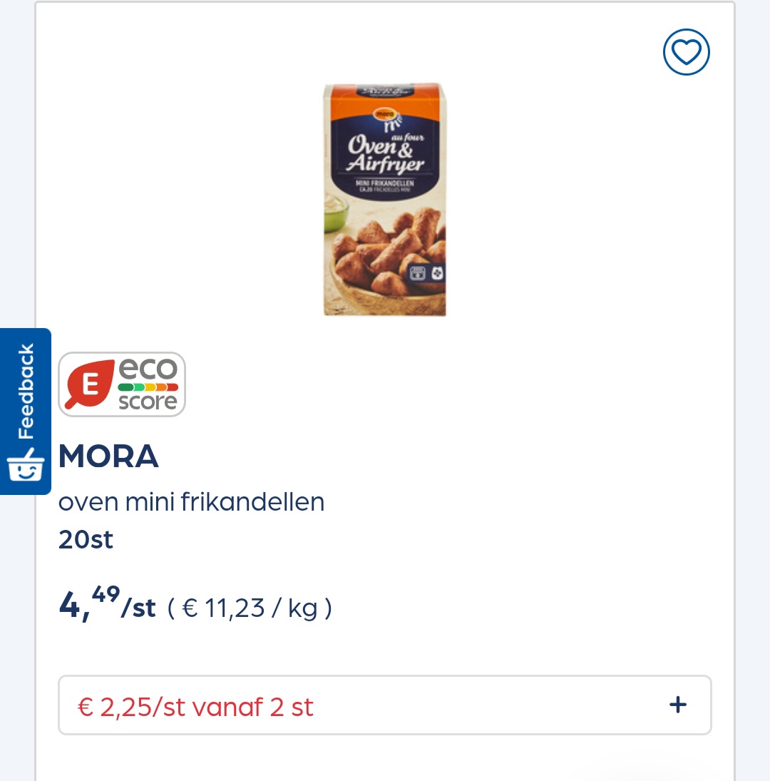 Collect&go mora oven mini frikandellen