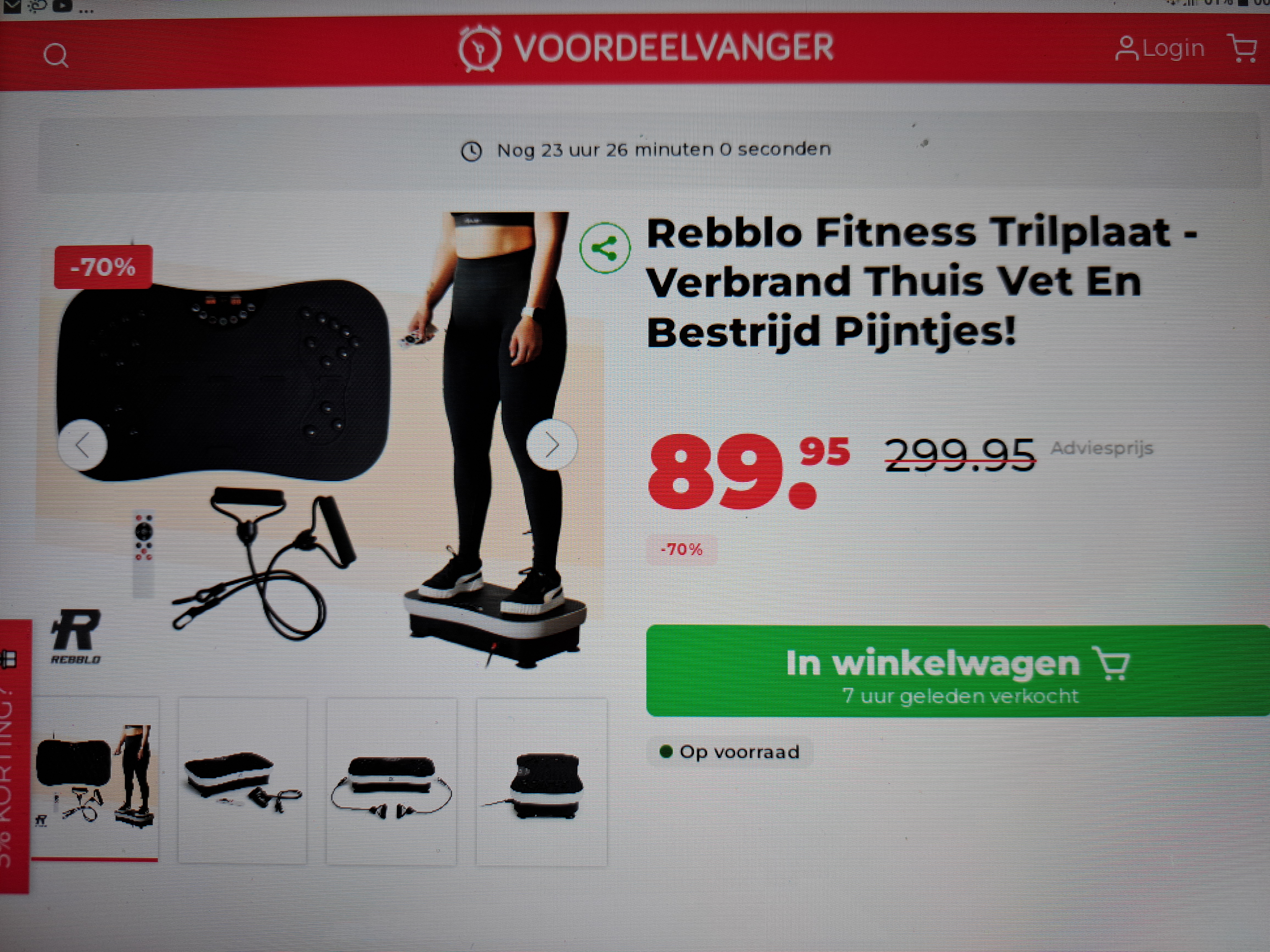 Rebblo Fitness Trilplaat -70%