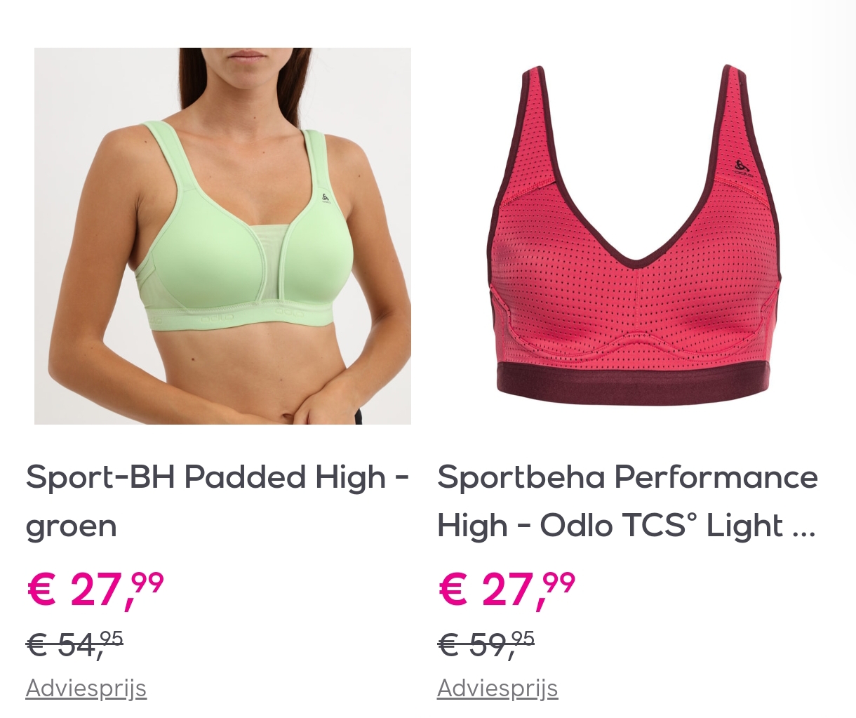 Odlo sportkleding voor volwassenen en kinderen