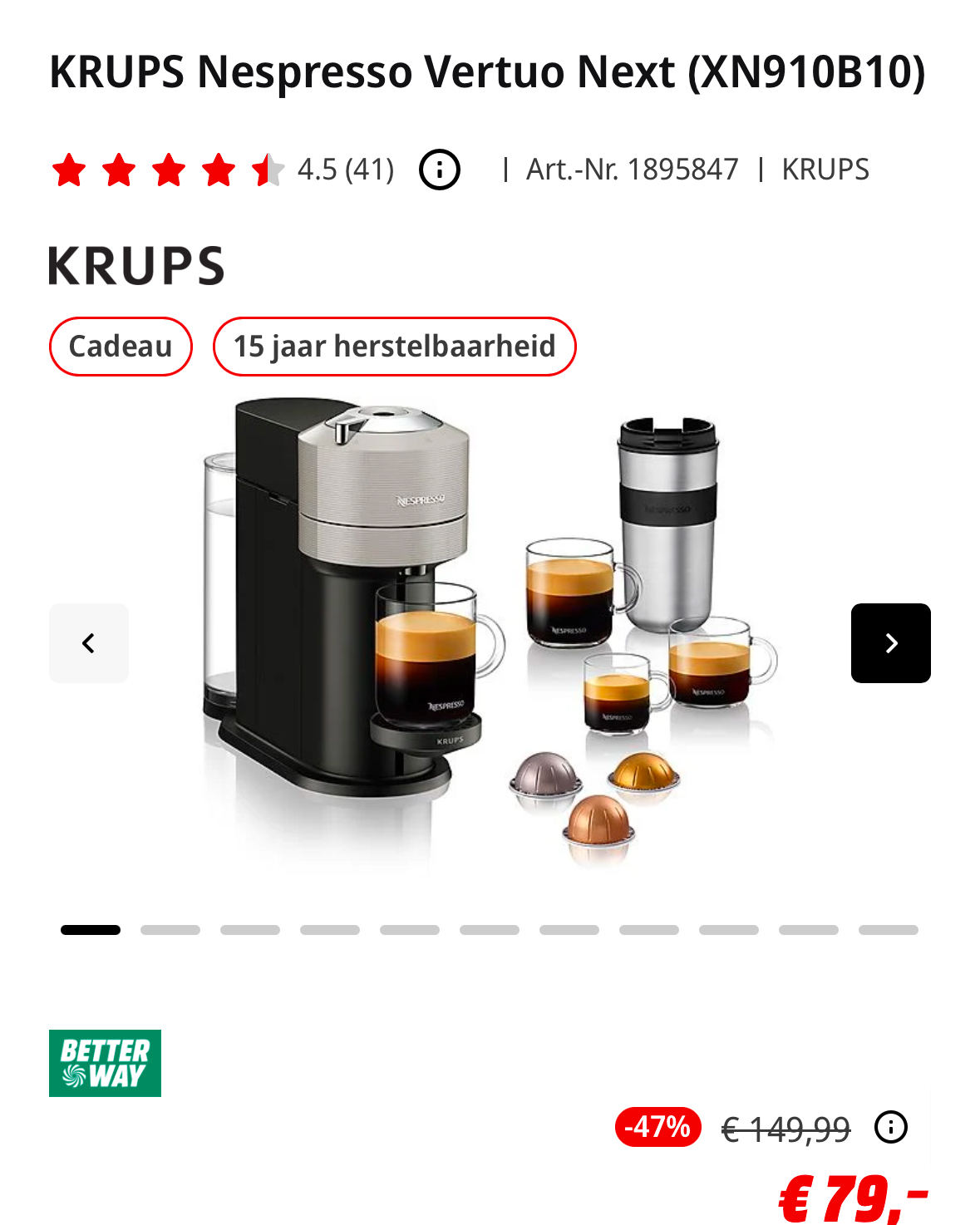 Krups Nespresso Vertuo Next