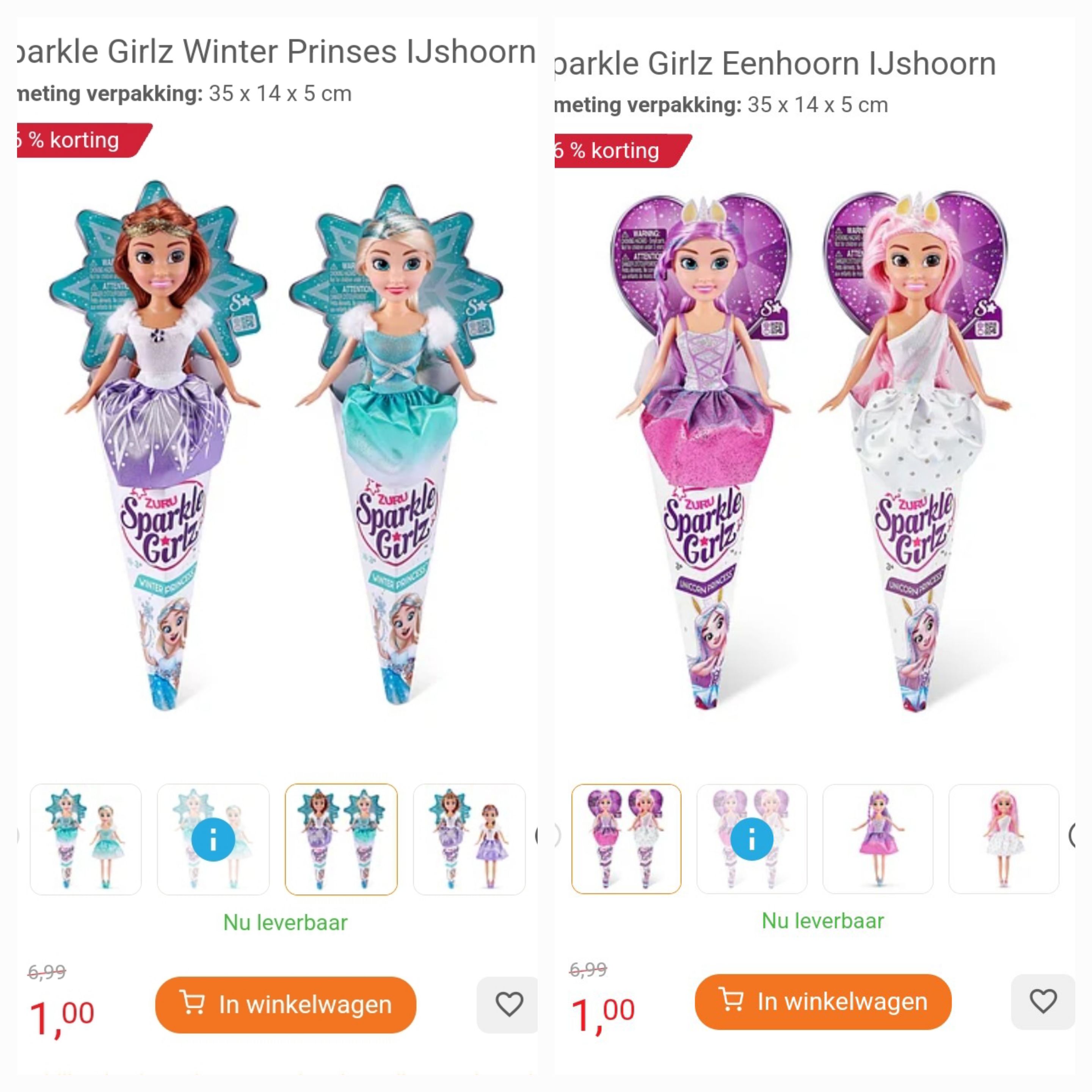 Sparkle Girlz pop €1