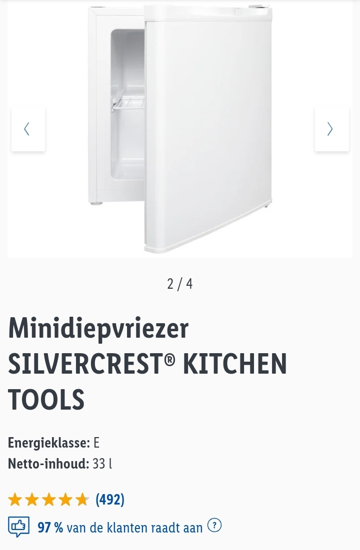 Minidiepvriezer SILVERCREST® KITCHEN TOOLS