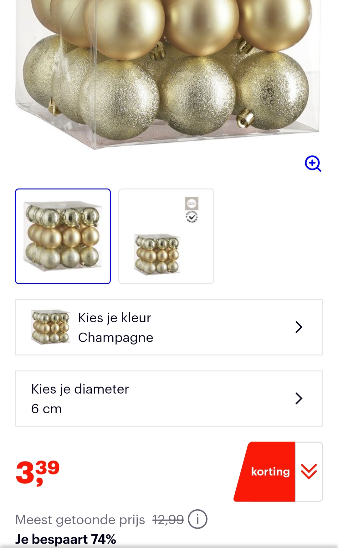 House of Seasons Kerstballen Set - 27 Stuks - Ø6 cm - Onbreekbaar - Champagne -74% bij bol.com