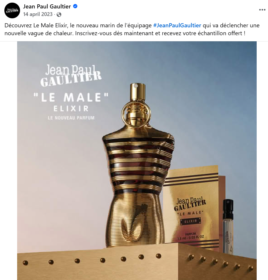 Gratis staaltje Jean Paul Gaultier