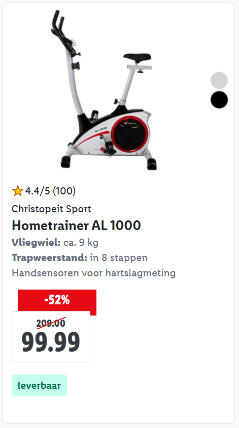 Christopeit Sport Hometrainer AL 1000