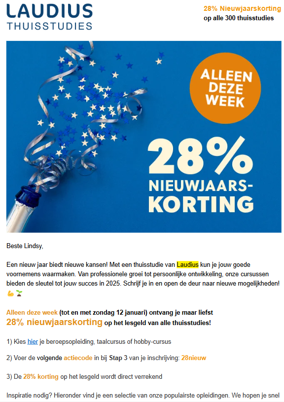-28% Laudius thuisstudies 📚