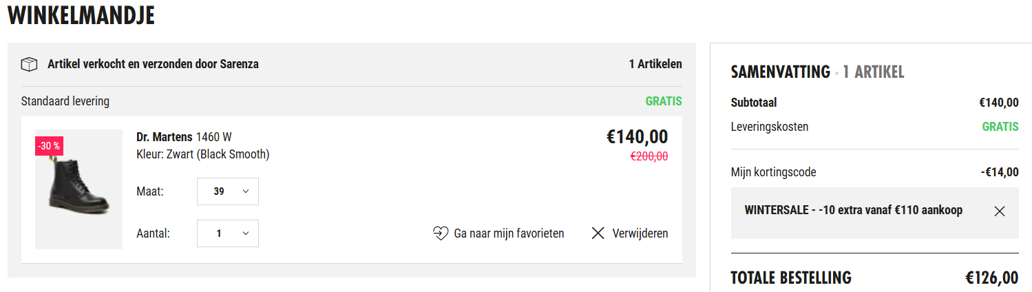 -10% extra korting bij Sarenza ❄️ Winter Sale