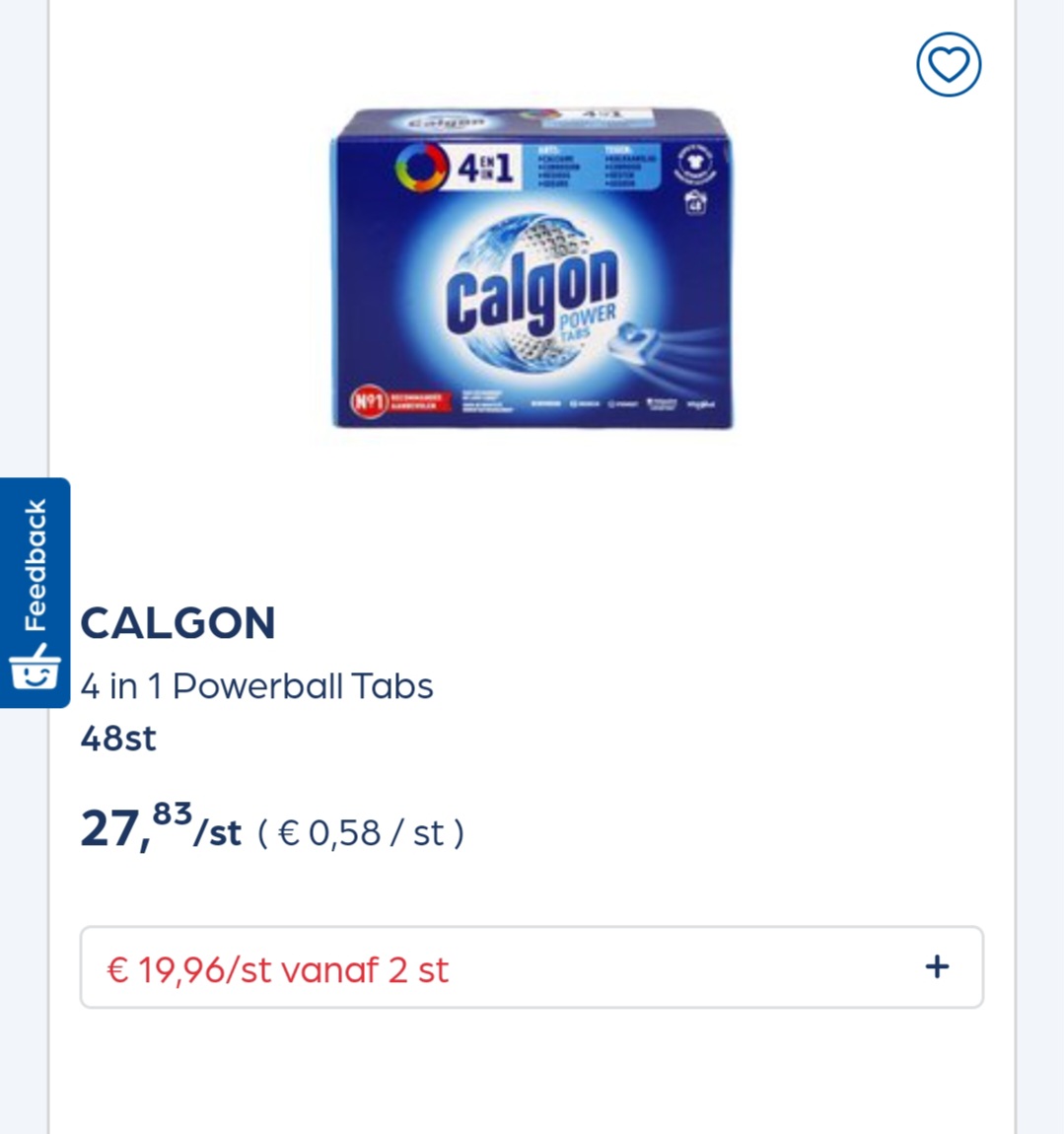 Collect&go CALGON 4 in 1 Powerball Tabs 48st