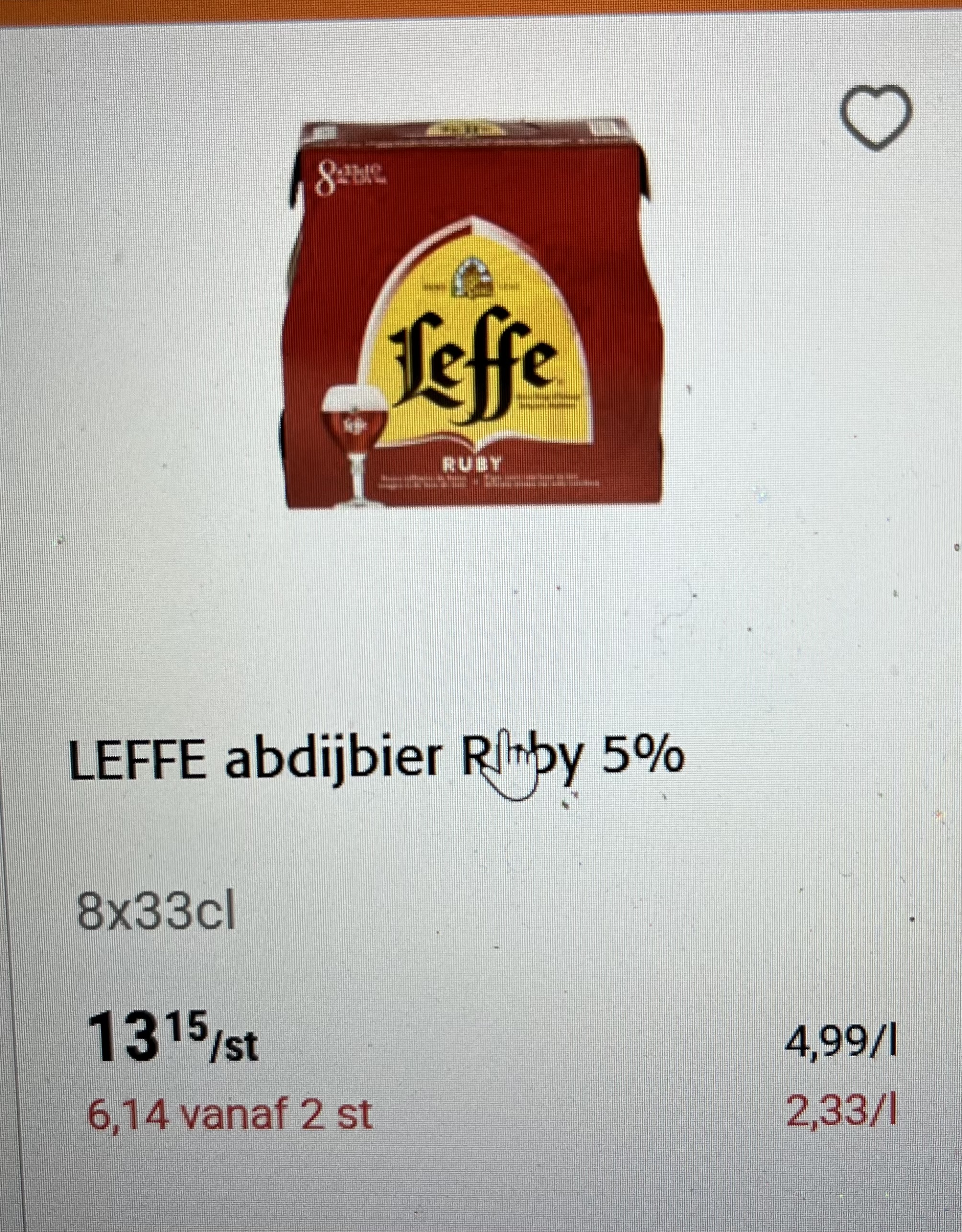 Leffe Ruby abdijbier