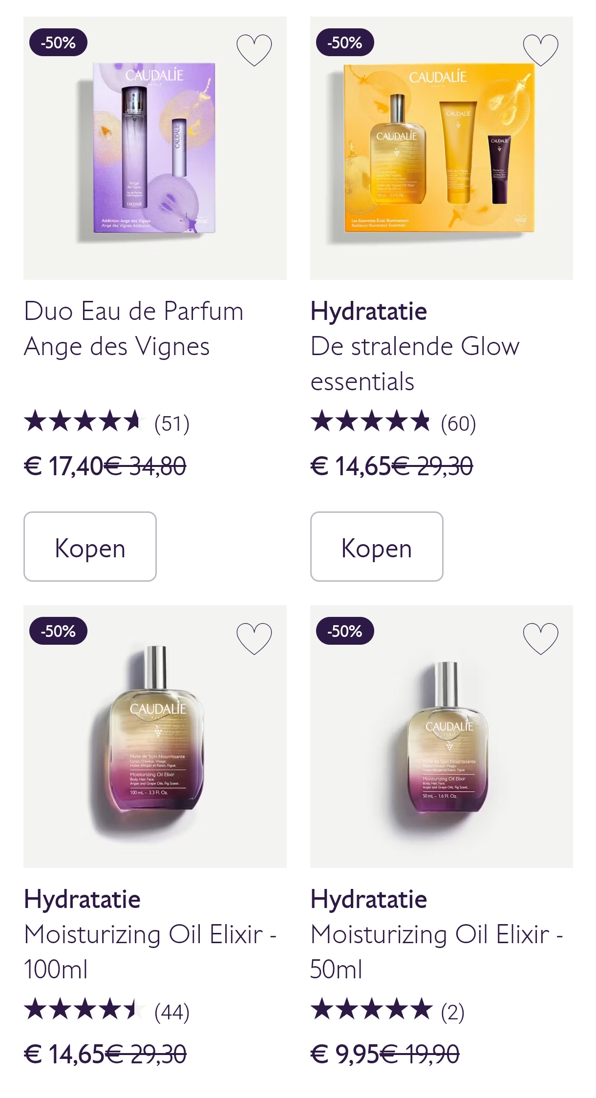50% korting bij Caudalie
