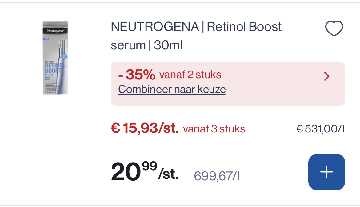 Neutrogena retinol boost serum