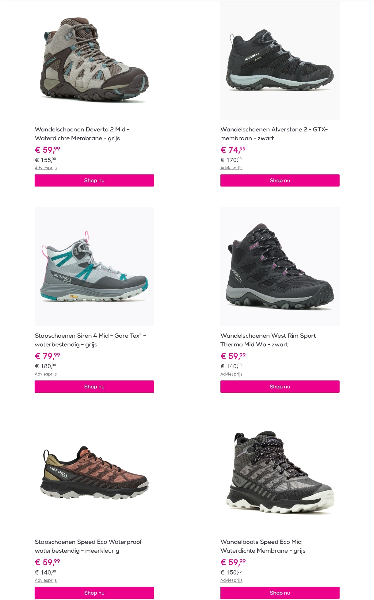 Wandelschoenen Merrell