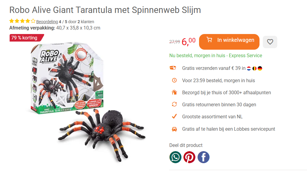 Tot -87% op speelgoed 👍 Lobbes NL