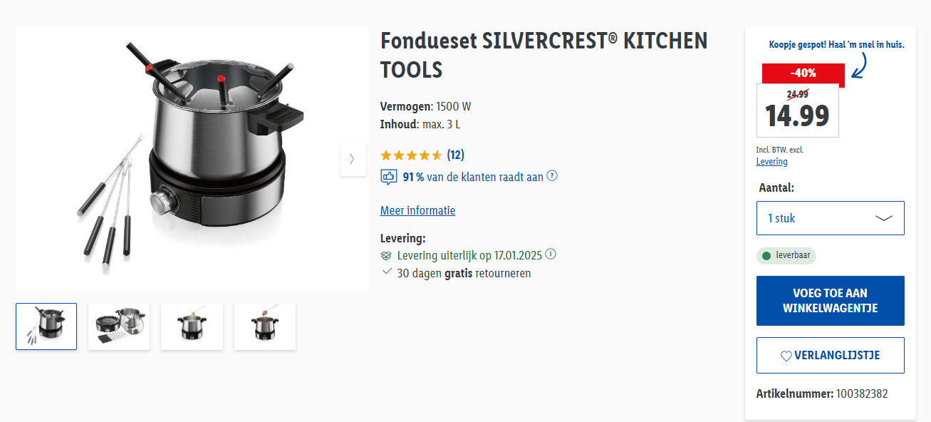 Fondueset SILVERCREST® KITCHEN TOOLS