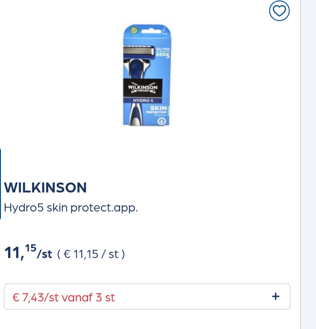 Collect&go WILKINSON Hydro5 skin protect.app.