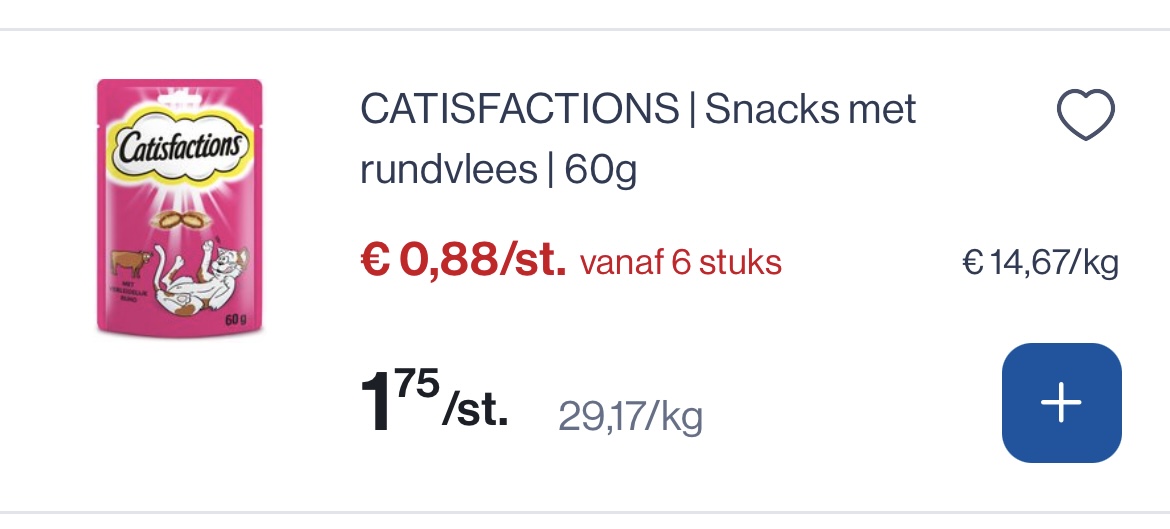 Catisfactions snacks rundvlees