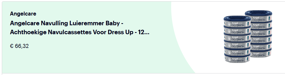 Angelcare DressUp navulcassettes luieremmer👶