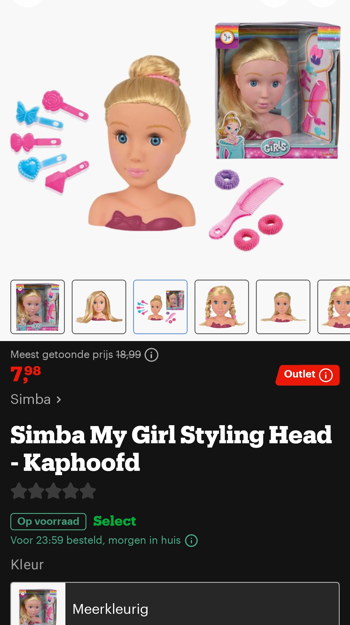 Simba kaphoofd €7,98 💇🏼‍♀️