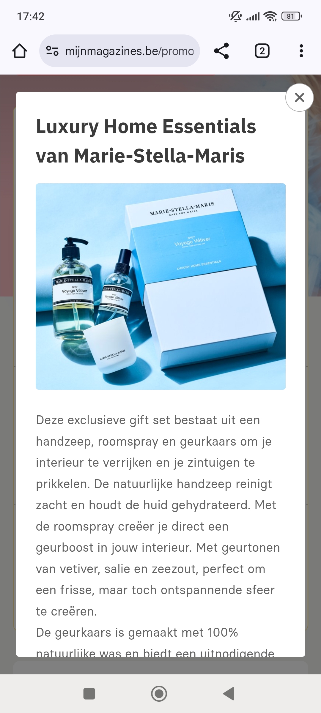 Gratis bij feeling: gift set Luxury Home Essentials van Marie-Stella-Maris