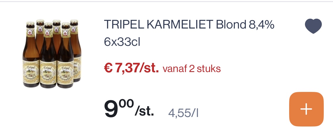 Tripel karmeliet blond bier