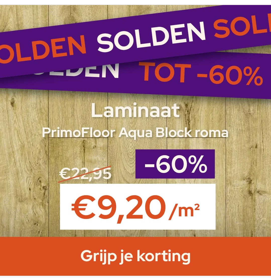 Watervast laminaat bij floorhouse 60%